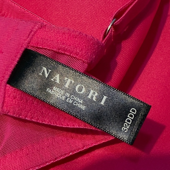 NATORI Zen Contour Lace Underwire Cami Bra In Hot Pink‎ 32DDD NWOT - Picture 11 of 12